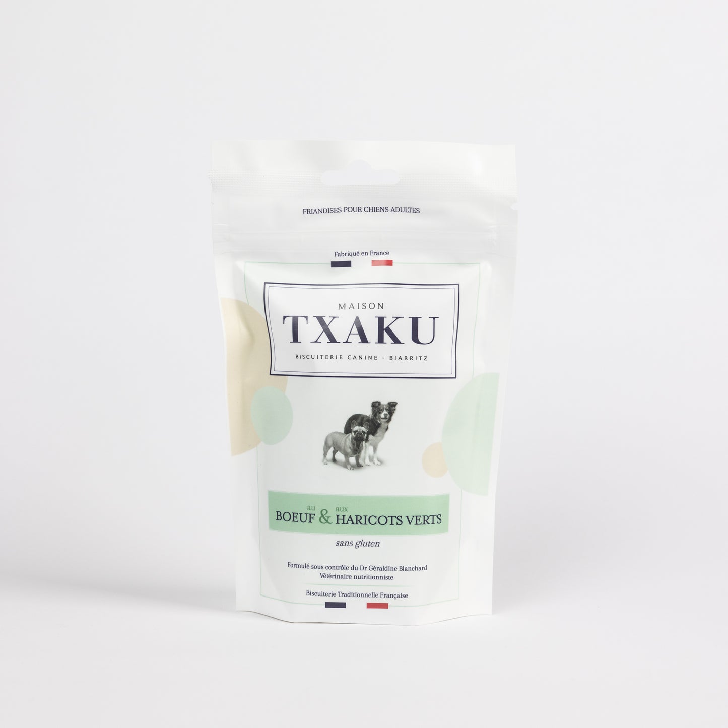 Biscuits pour chien Boeuf Haricots Verts